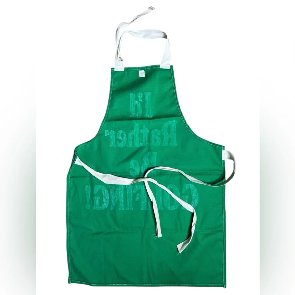 VTG NOW DESIGNS San Francisco “I’d Rather Be Golfing” Green Apron Made in USA